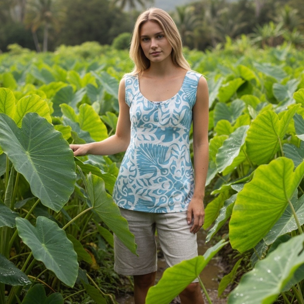 Manuhealiʻi Made-in-Hawaii Print Top • Est. 1985 • L